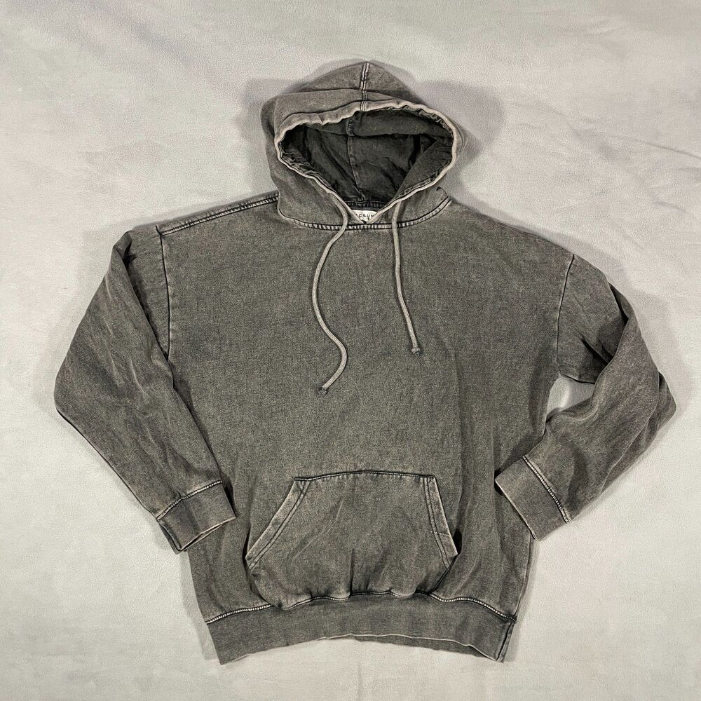 PacSun Mens Size Medium Grey Acid Wash Hoodie Casual Comfort